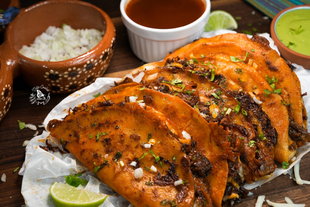 Beef Birria Quesa Tacos (3)
