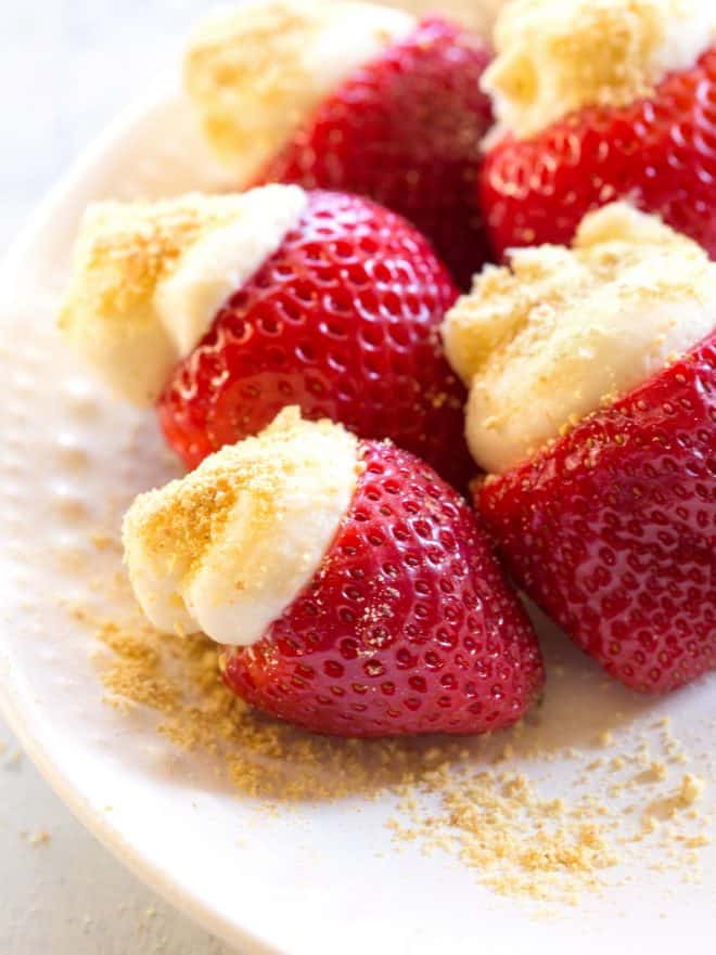 Cheesecake Stuffed Strawberries (1)