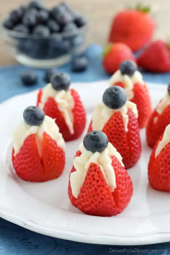 Cheesecake Stuffed Strawberries (1)