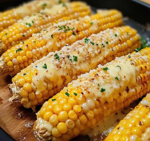 Cheesy Garlic Butter Corn On The Cob (4)