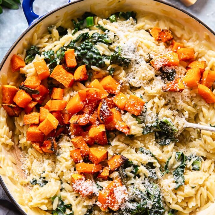 Creamy Orzo Pasta With Roasted Butternut Squash (1)