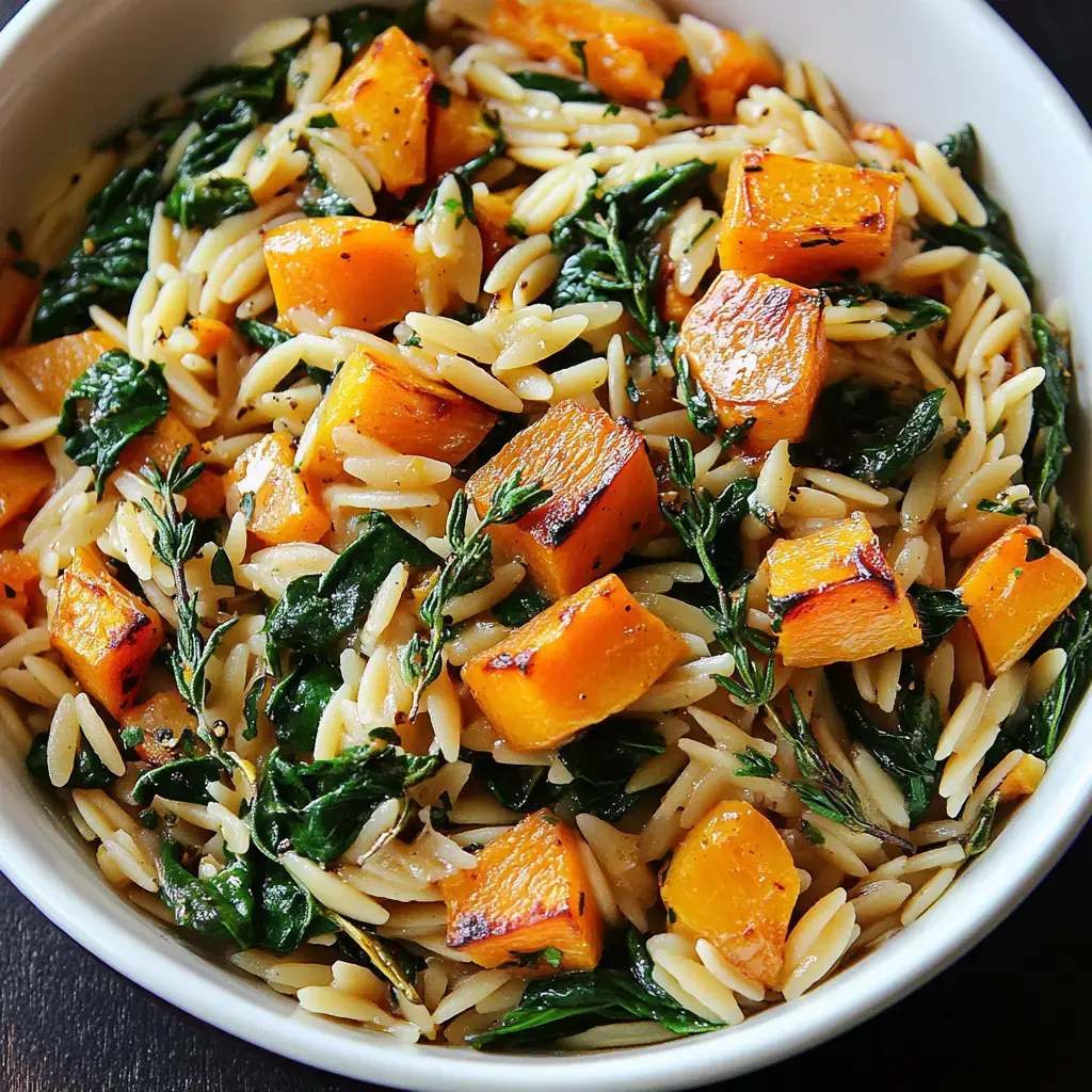 Creamy Orzo Pasta With Roasted Butternut Squash (1)
