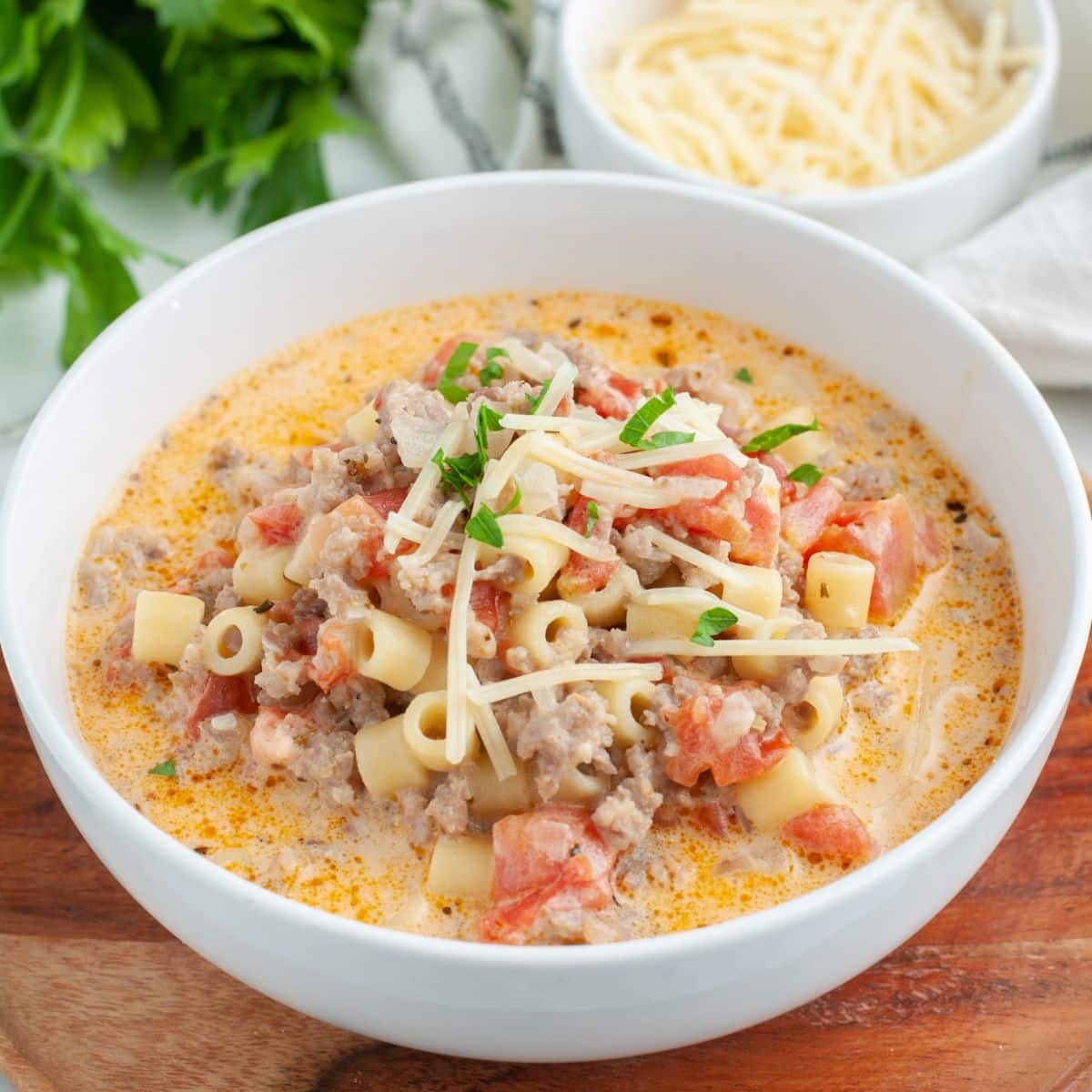 Creamy Parmesan Italian Sausage Soup (1)