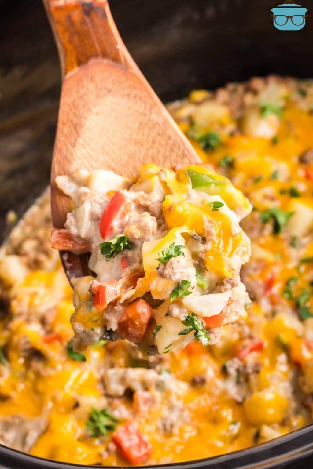 Crock Pot Cheesesteak Potato Casserole (2)