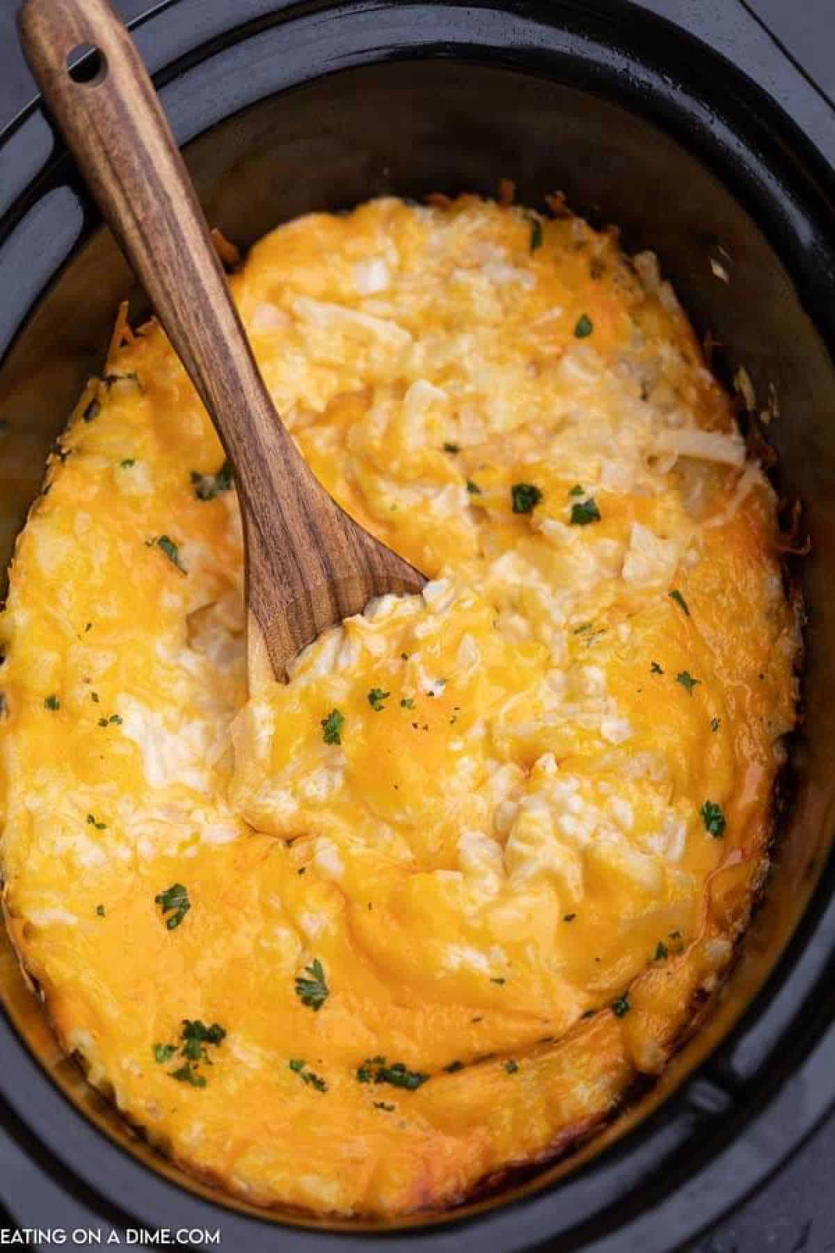 Crock Pot Cheesesteak Potato Casserole (3)