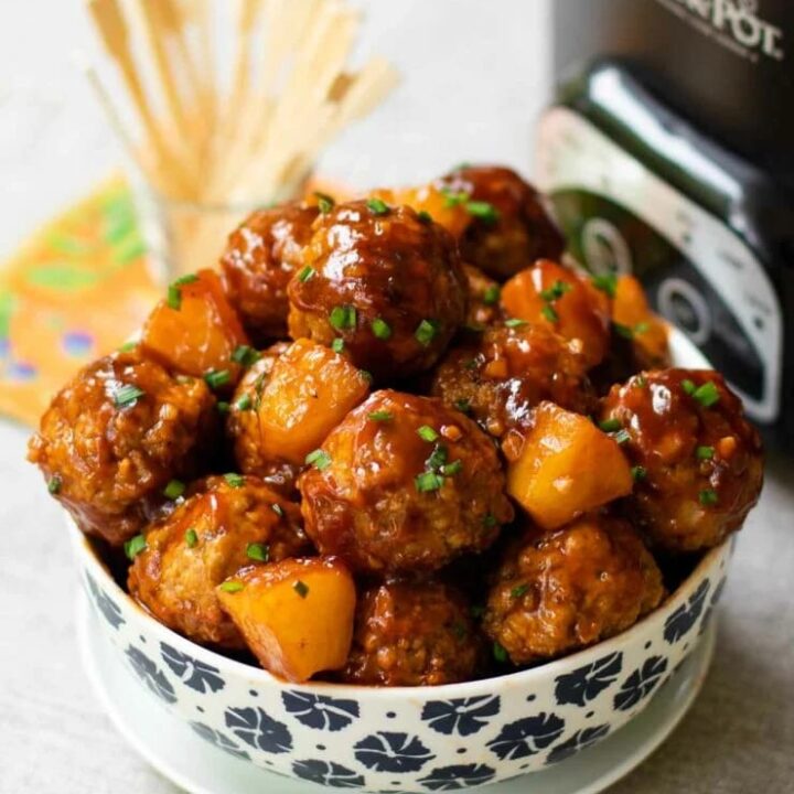 Crock Pot Hawaiian Meatballs (1)