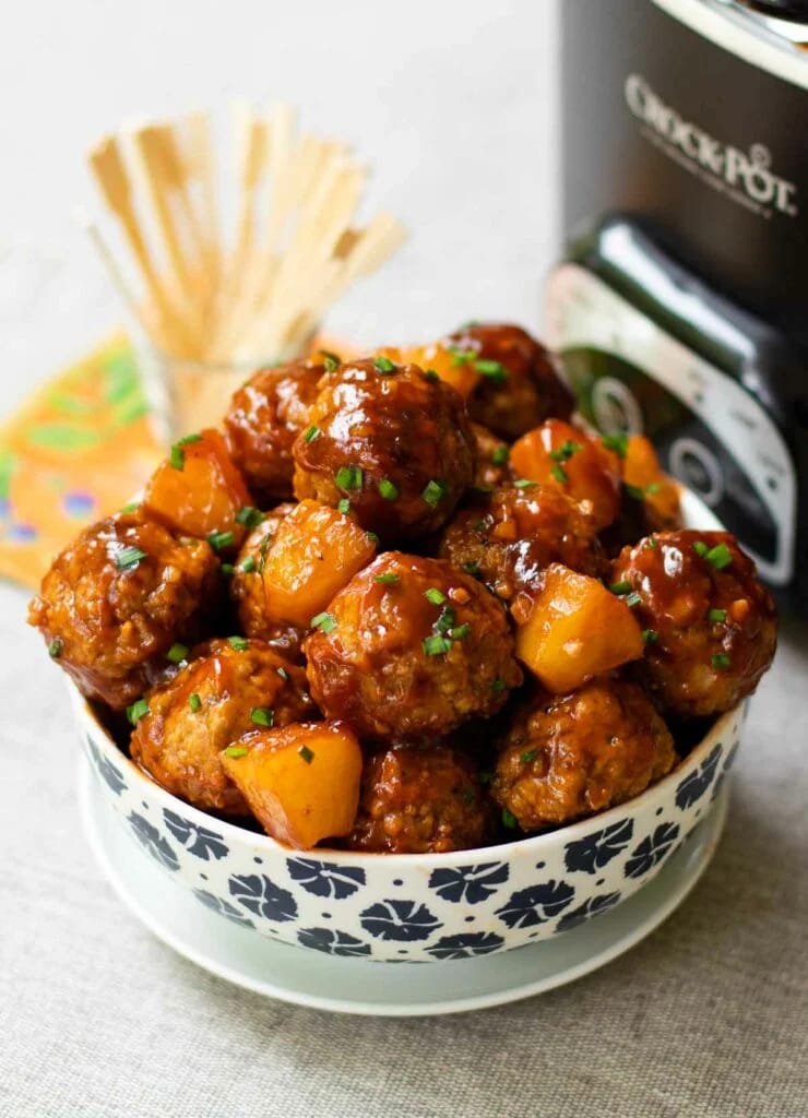Crock Pot Hawaiian Meatballs (1)