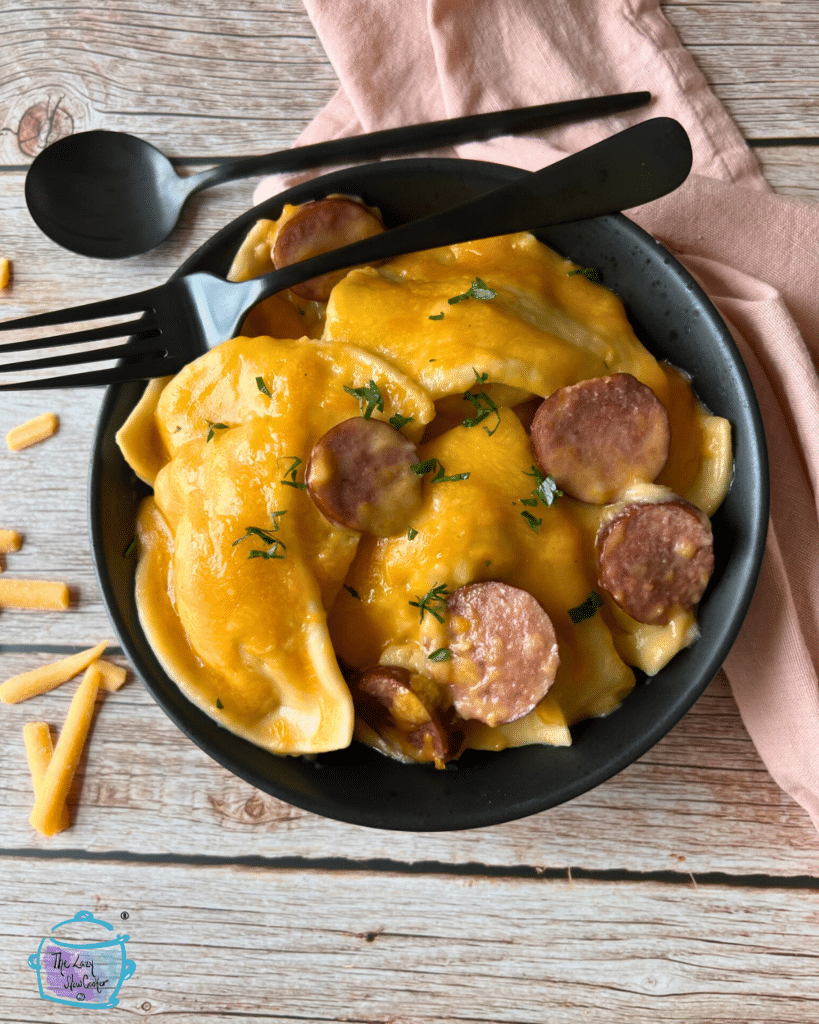 Crockpot Pierogi Casserole With Kielbasa