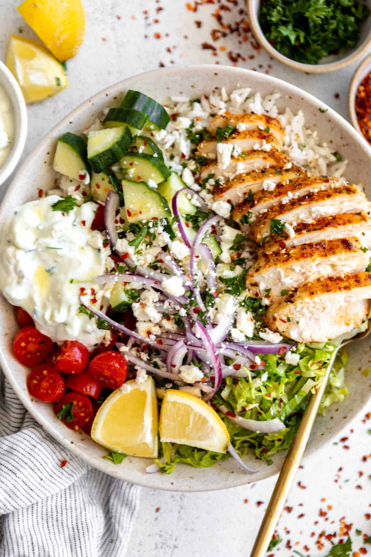 Greek Chicken Bowls (2)