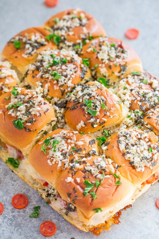 Pepperoni Pizza Sliders Recipe (1)