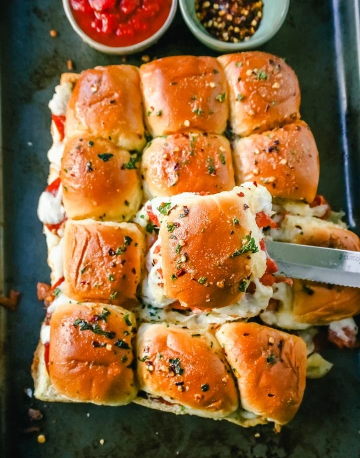 Pepperoni Pizza Sliders Recipe (1)