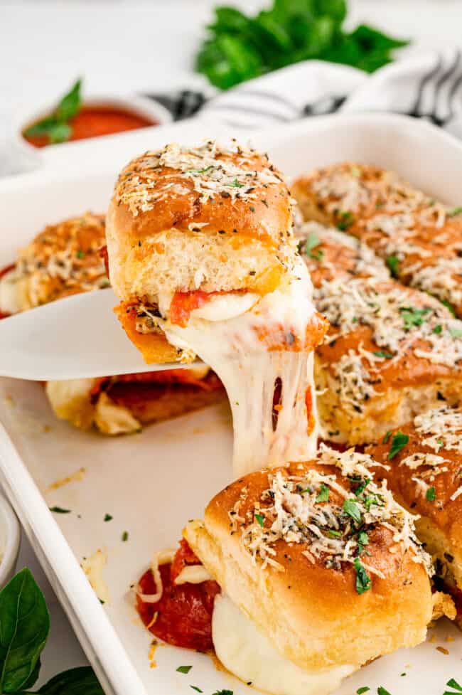 Pepperoni Pizza Sliders Recipe (2)