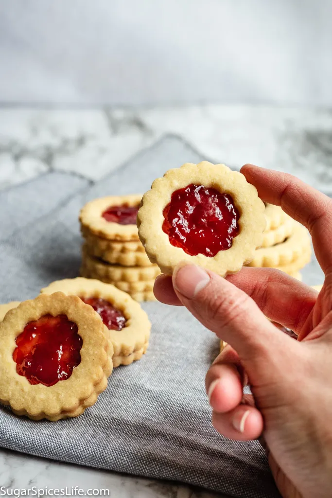 Raspberry Almond Snowball Cookies (2)