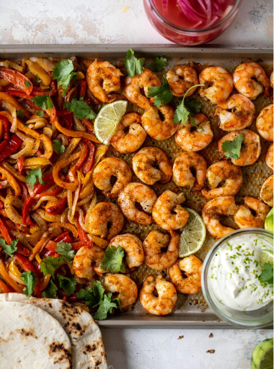 Sheet Pan Shrimp Fajitas (2)