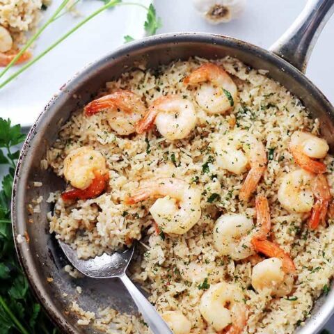 Sizzling Butter Garlic Shrimp With Rice (4)