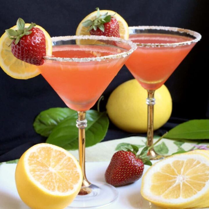 Strawberry Lemon Drop Martini Recipe (1)
